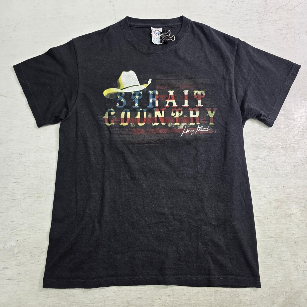 George Strait Cowboy Rides Away Tour 2013 Strait Country Concert Tee Mens M VG